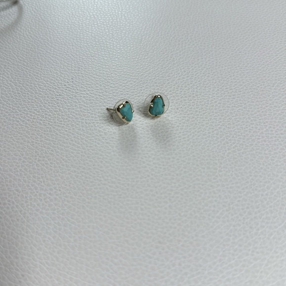 Kendra Scott turquoise earrings studs - Picture 2 of 2